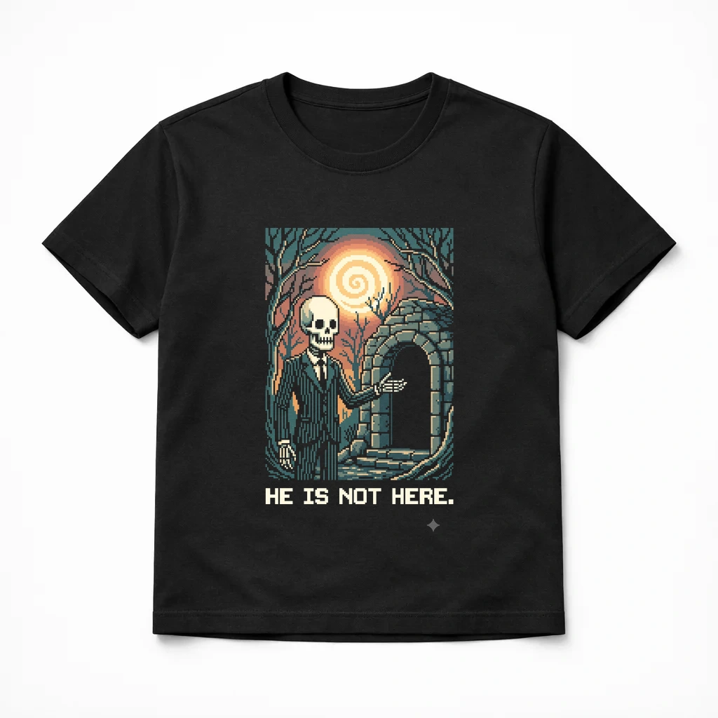 He is not here.